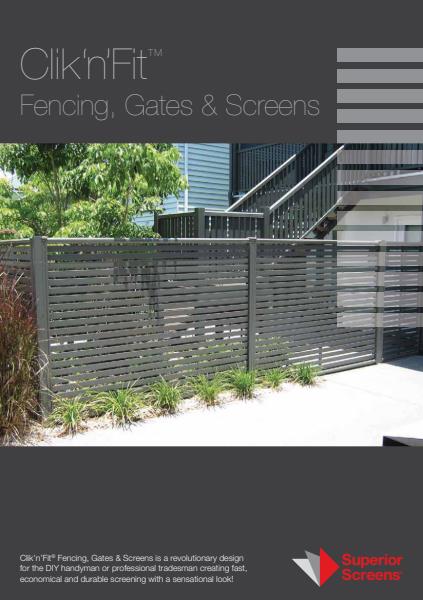 Click N Fit fencing. gates and screens