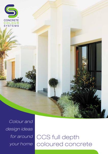 CCS Colour Through Concrete for residential projects brochure