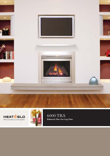 Heat & Glo 6000 Balanced Flue Gas Fireplace Brochure