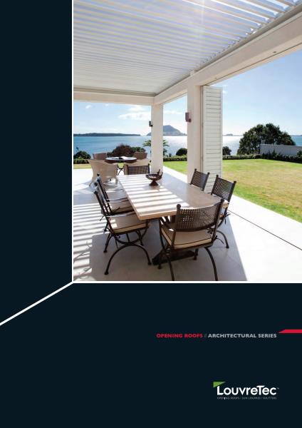 LouvreTec Architectural Series Opening Roofs brochure