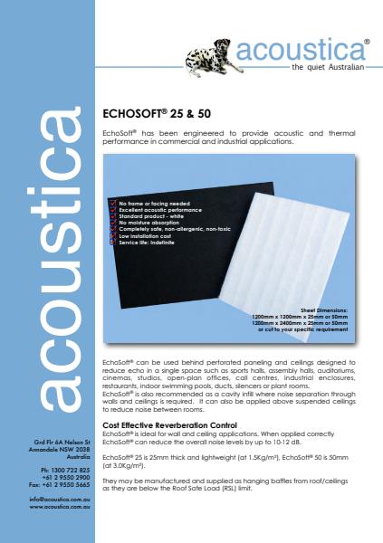 EchoSoft noise reduction panels from Acoustica