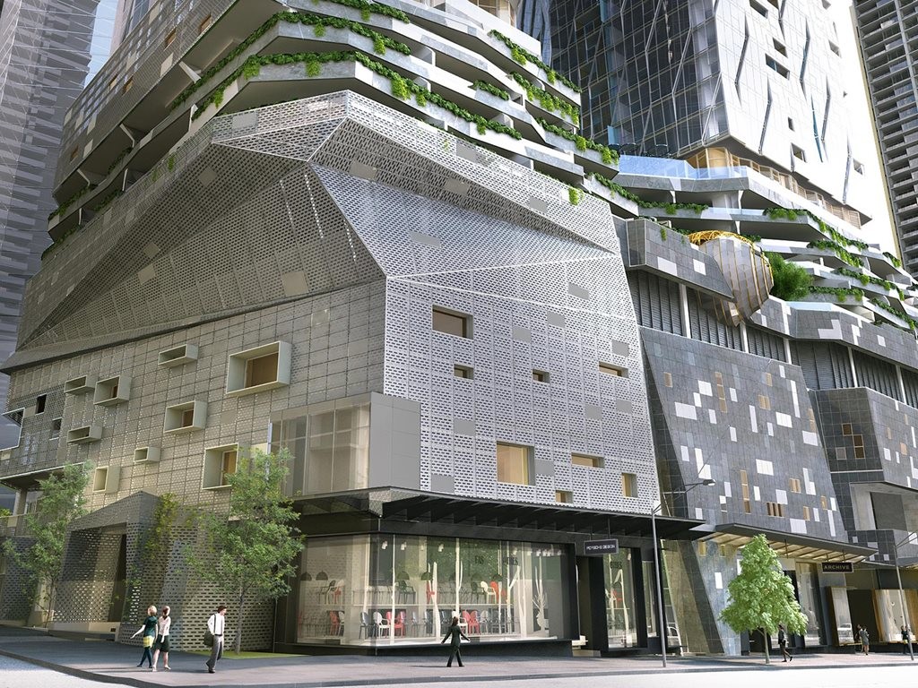 The proposed West Side Place project in Melbourne will contain up to 1370 apartments and will also house he the Victorian capital&#39;s first Ritz-Carlton hotel on the site that was once home to The Age newspaper. Image:&nbsp;Cottee Parker Architects
