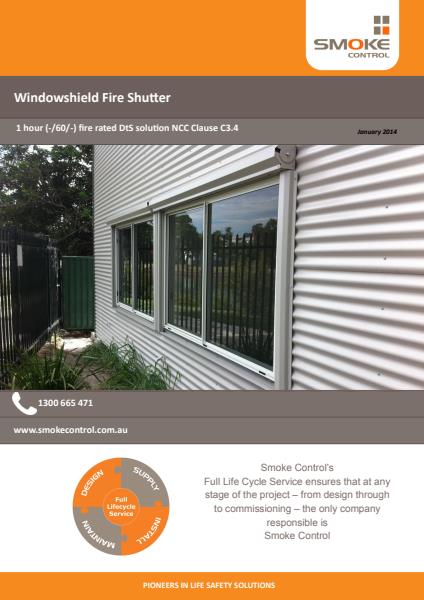 Windowshield Fire shutter 