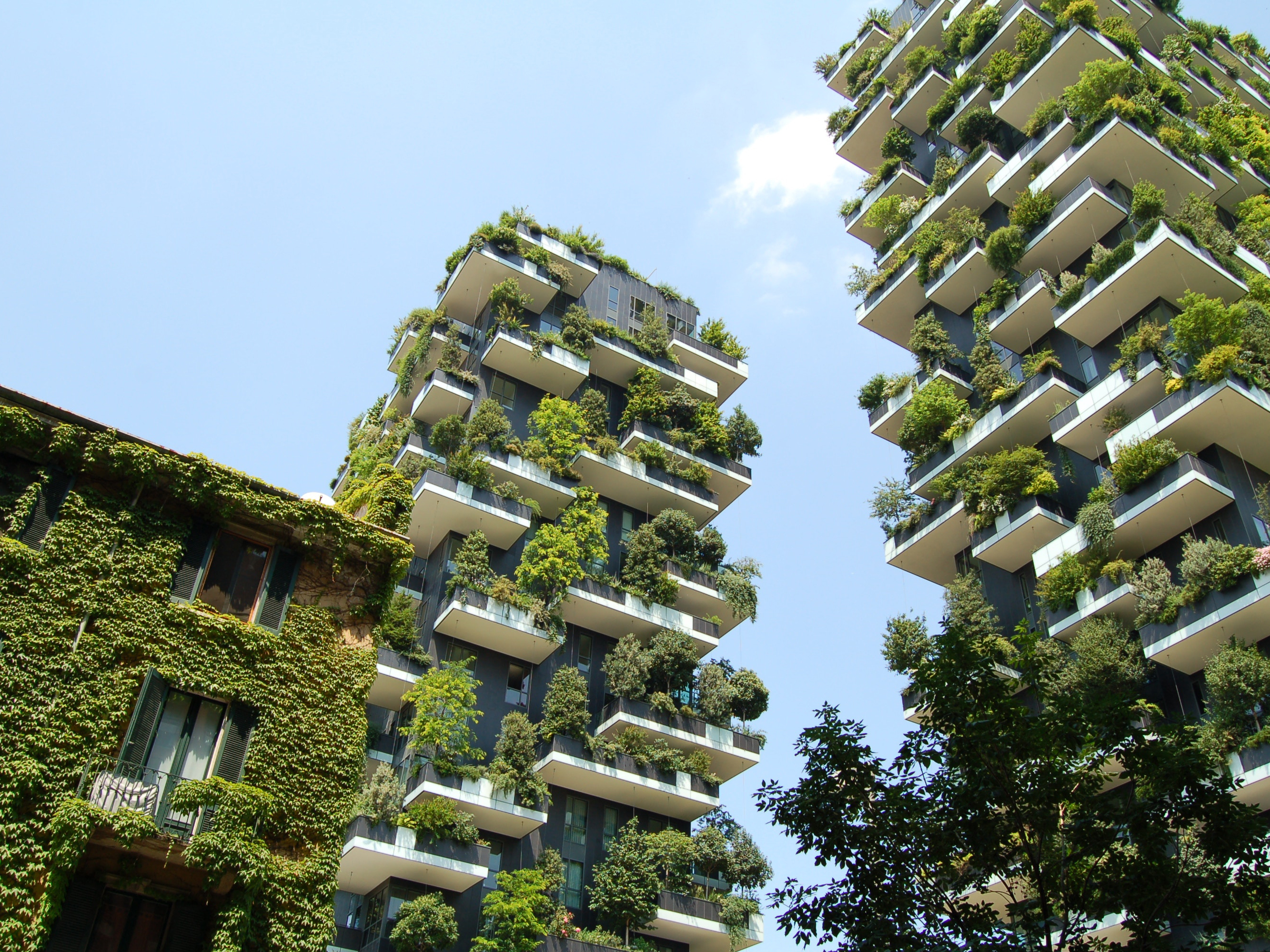 An image of sustainable apartment complex taken from Architecture & Design website