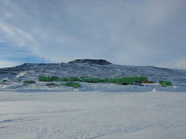 Scott Base, located on Ross Island in Antarctica
