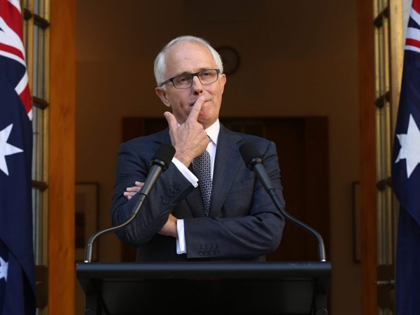 Prime Minister Malcolm Turnbull announced his new ministry at Parliament House in Canberra. Photo: Andrew Meares
