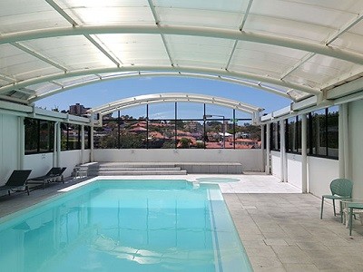 North Sydney pool enclosure in Allplastics mar resistant polycarbonate&nbsp;
