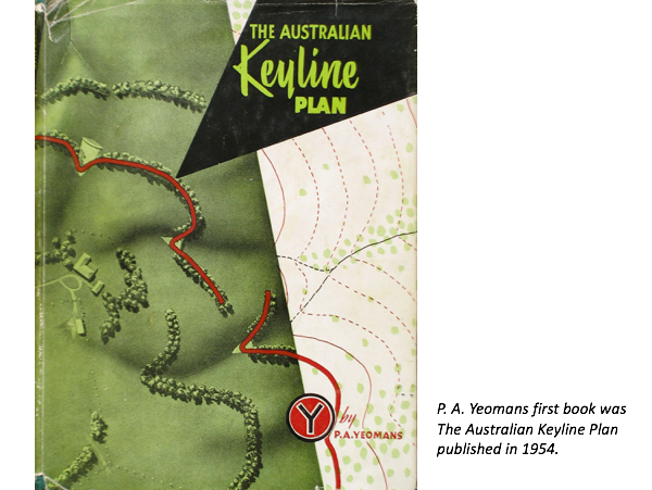 In a period when talk of soil conservation held sway, thought of by scientists such as Dr H. H. Bennett as a resource which only declined and not replaced, Australian inventor P.A. Yeomans developed ‘Keyline’ - a two-part system to reverse the idea: to make more soil. The idea is deceptively simple: open up the soil with particular deep ploughing, and then control water flows into those furrows.