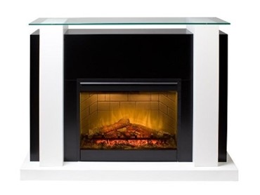 Glass panel fireplaces