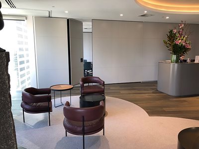 Bildspec Operable Walls Commercial Reception Waiting Room Interior