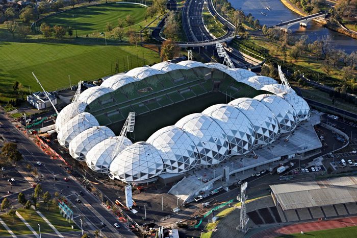 Melbourne Rectangular Stadium AAMI Park Aerial