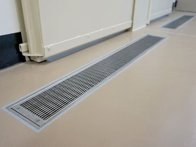 Allproof Vinyl Clamp Channel (VCC) Commercial Kitchen drainage solutions