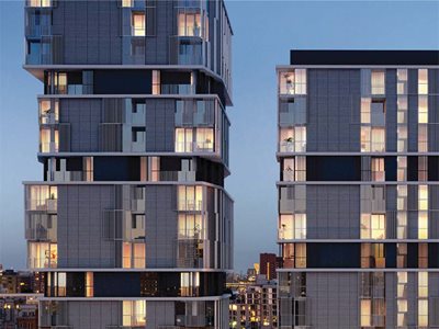 Metecno Exterior High-Rise Apartment Block
