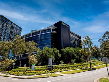 Microsoft NSW MondoClad Building Exterior and Garden