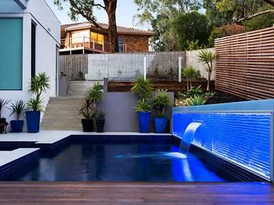 Glassworks Formed Vision Slumped Glass Residential Pool