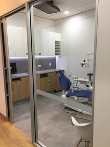 Bris Aluminium Cavity Sliding Door In Medical Setting