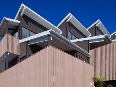 Solid screening slats in Saltbush