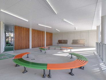 The design invited the sun into classrooms and created a tangible connection to the surrounds