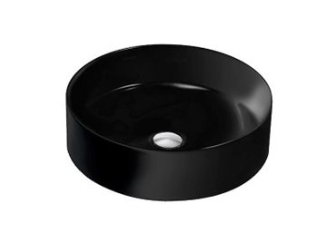 Mica countertop basin in honed black