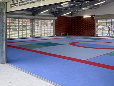 Forbo’s Flotex flocked flooring was chosen for its  resilient, hardwearing performance