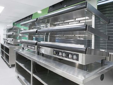 All the equipment was designed and installed to specification at the stadium kitchen.