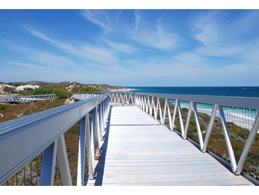 Timber and Steel Pedestrian Bridges and Boardwalks by Landmark Products l jpg