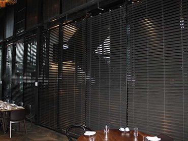 Timber venetian blinds at Chiara Baker Building