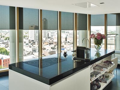 Verosol Motorised Blinds Residential Kitchen Interior