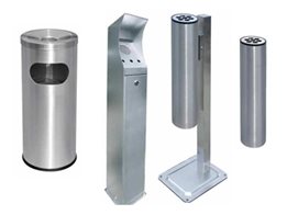 Ash Bins and Ash Trays for Public Spaces from Etcetera