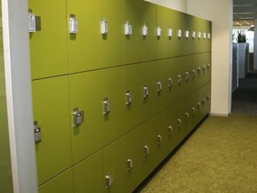 Maxton Fox also supplied lockers for the Camden Council building 