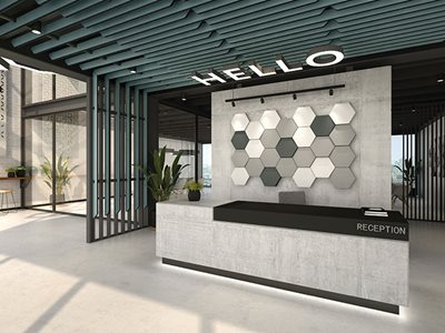 Verto Wall to Ceiling Reception