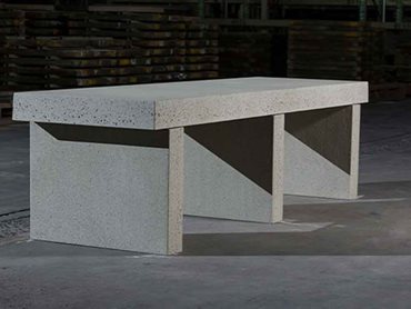 Custom concrete furniture is easy to make, requires little maintenance, and can last for decades.