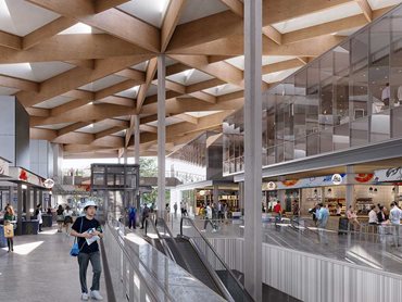 The design of the new Sydney Fish Market stands out for its distinctive roof