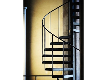 Swirl staircase with anti corrosion powder coating 