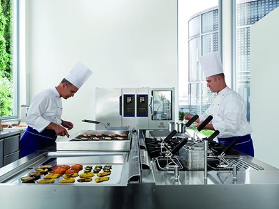Commercial Modular Cooking Chefs Preparing Food