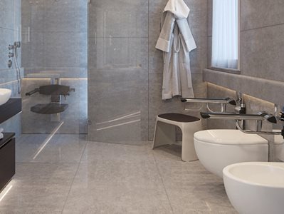 Profilio Smart Bathroom Interior Tiled