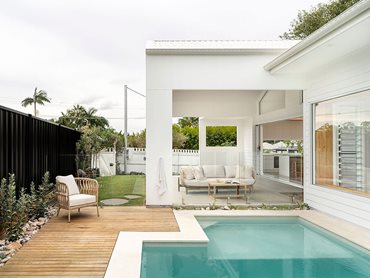 Linea Weatherboard created clean lines and visual interest on the home