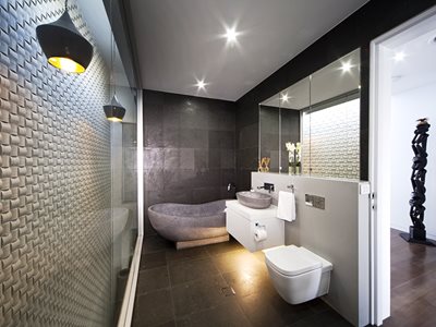 Interior View of Modern Bathroom With Hebel PowerFloor Flooring System 
