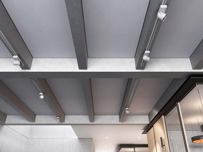 Detailed product image of acoustic ceiling floor system