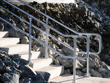 Moddex used their proprietary product that complies with AS1657 for maintenance access handrails 