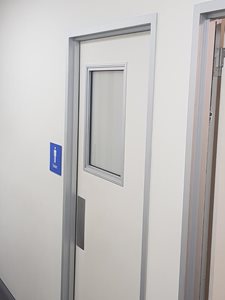 Bris Aluminium flexible office partitioning system door frame