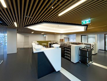 SAS750 Tubeline linear ceiling at 50 Martin Place 