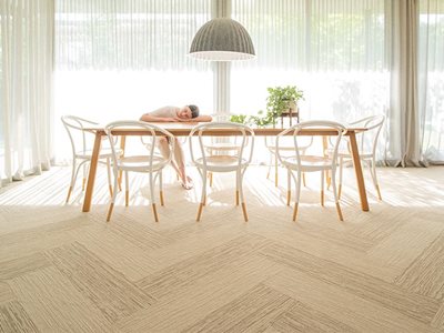 Signature Floors Oslo Scandinavian Inspired Carpet Tiles Living Room Interior