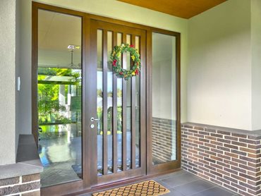 Timber and timber/glass doors have the widest design possibilities