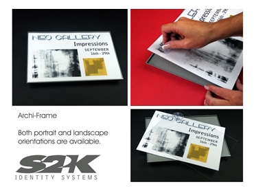 Paper Insert Signage For Easy Updates from S2K Identity Systems l jpg