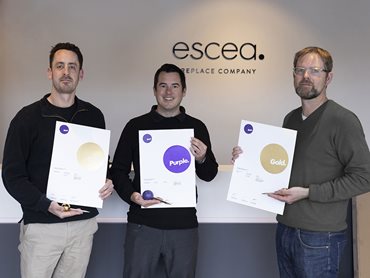 Escea won a Gold Award and the prestigious Purple Award in the Public Good category, as well as a Gold Award in the Non-Consumer Product category