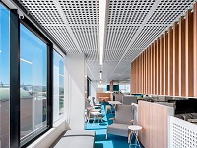 Keystone Linings Key-Endura Modern Office Interior Blue Carpet