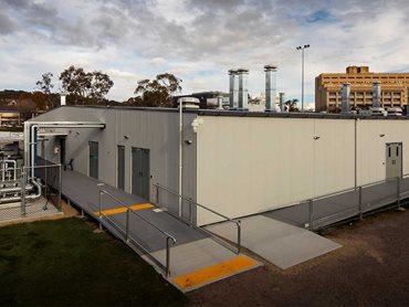 The temporary Covid facility was completed in just 5 weeks 