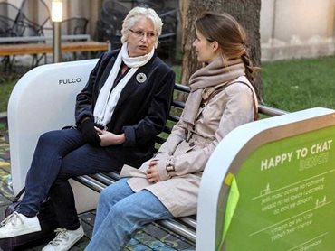 Happy to chat benches are designed to fight loneliness among the socially isolated 