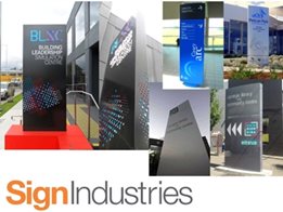 Architectural and Custom Signage Design and Manufacture from Sign Industries 